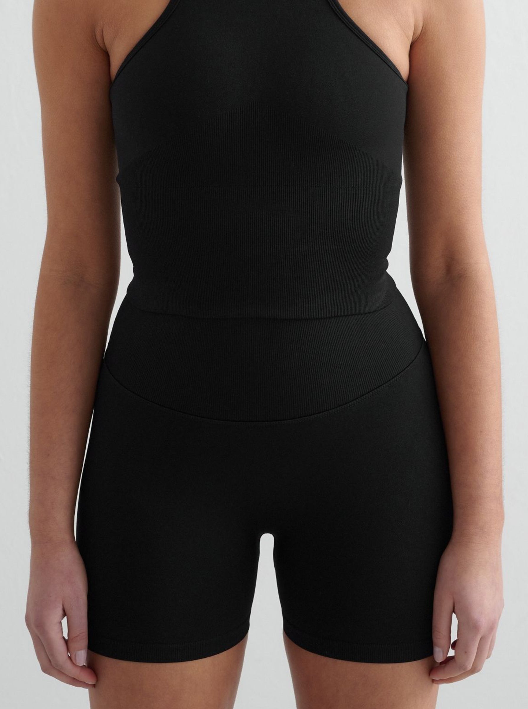 Black Shape Seamless Hotpants