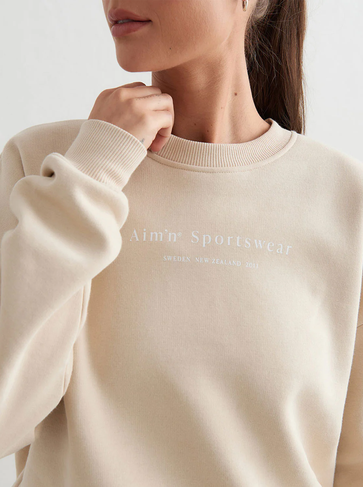 Café Au Lait Serif Sweatshirt