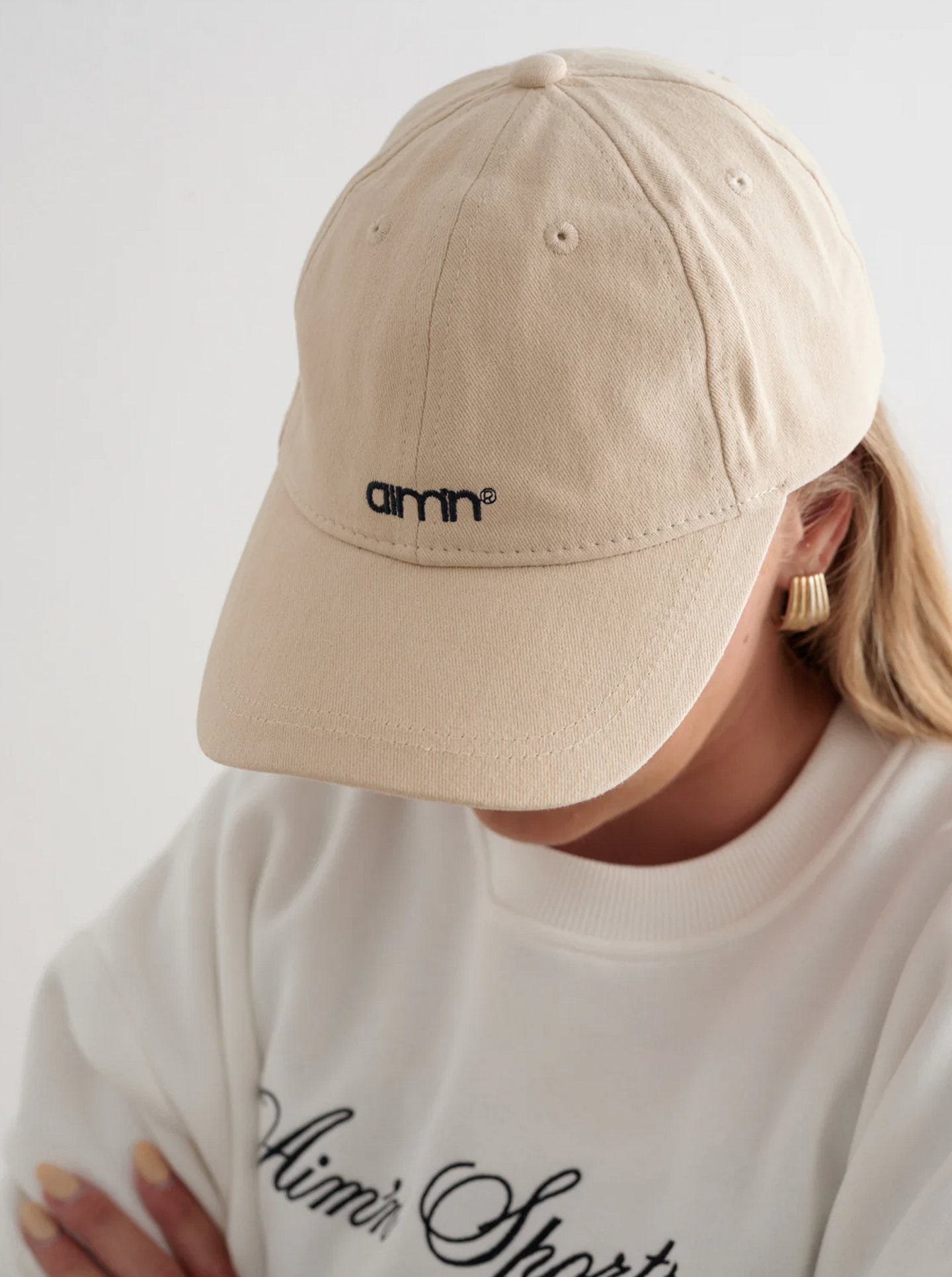 Beige Small Logo Cap