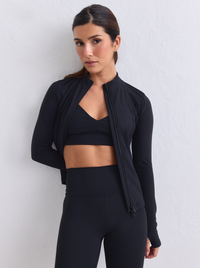 Sense Zip Jacket in Black