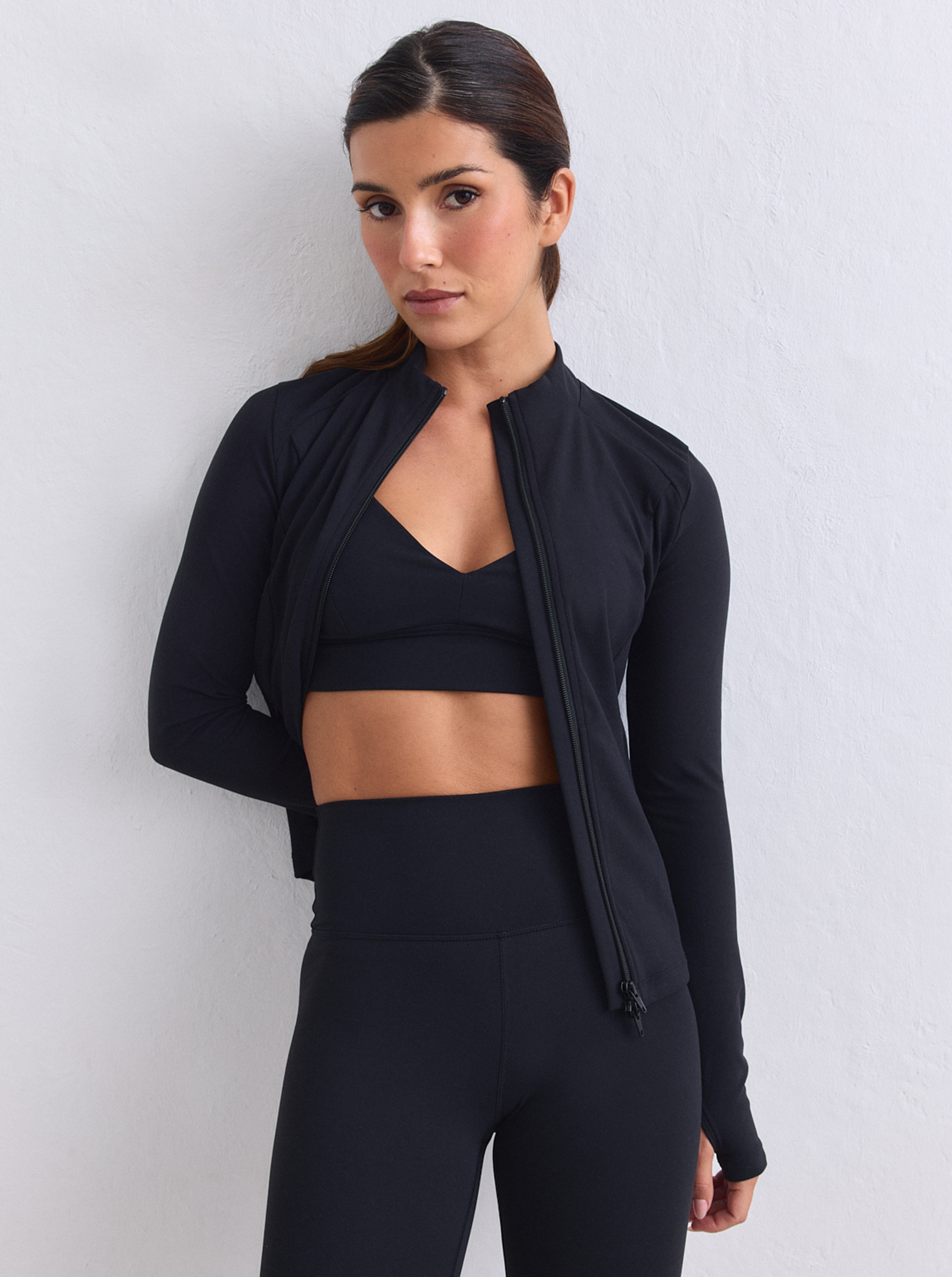 Sense Zip Jacket in Black