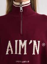 College Knitted Half Zip