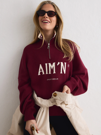 College Knitted Half Zip
