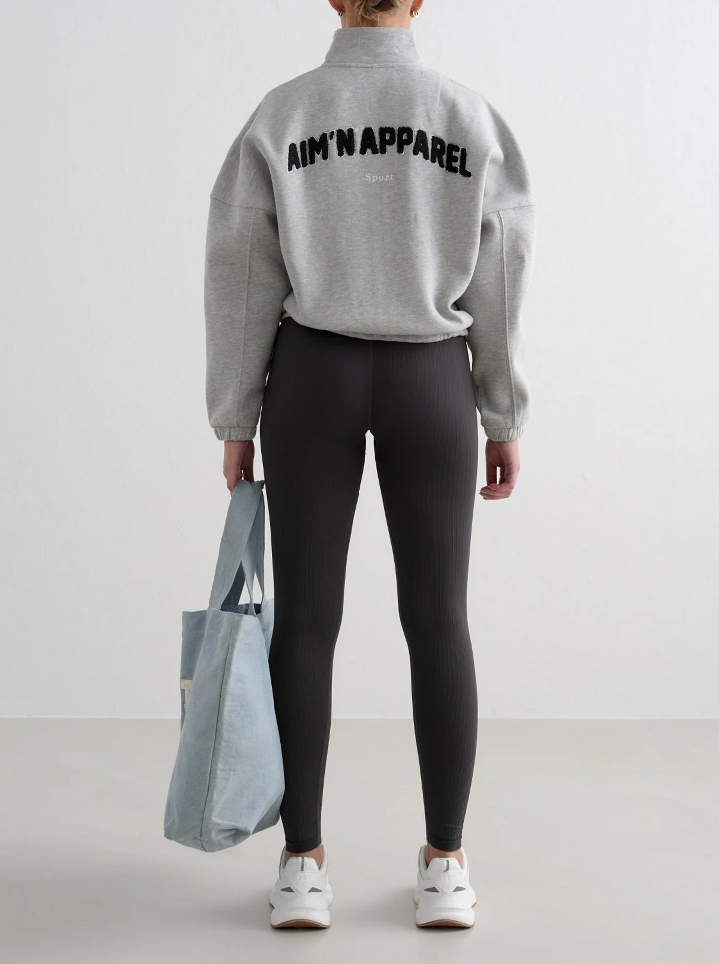 Grey Melange Campus Sweat Zip Jacket