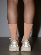 Running Socks High in Peach