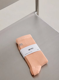 Running Socks High in Peach