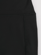Running Midi Biker Shorts in Black