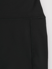 Running Midi Biker Shorts in Black
