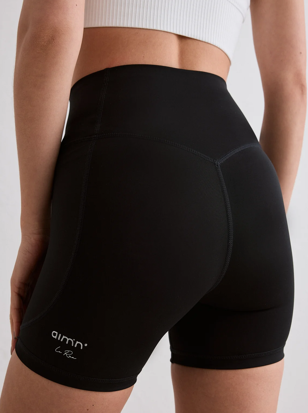 Running Midi Biker Shorts in Black