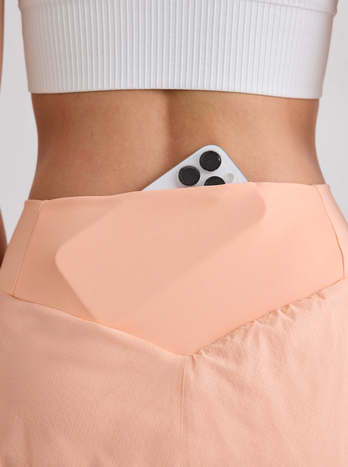 Running Shorts in Peach