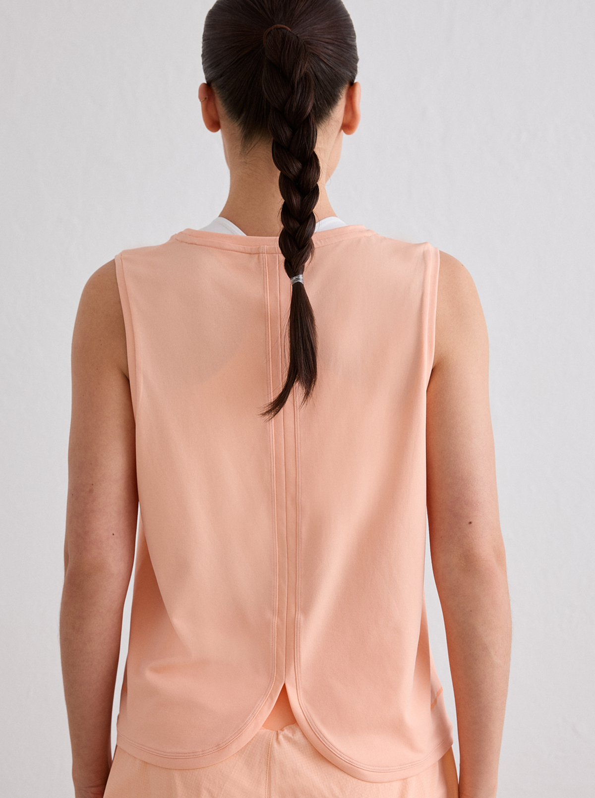 Seamless Running Top in Peach
