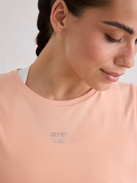 Seamless Running Top in Peach