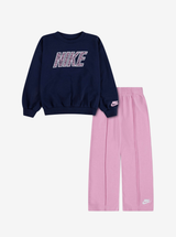 Retro French Terry Wide Leg Pant Set