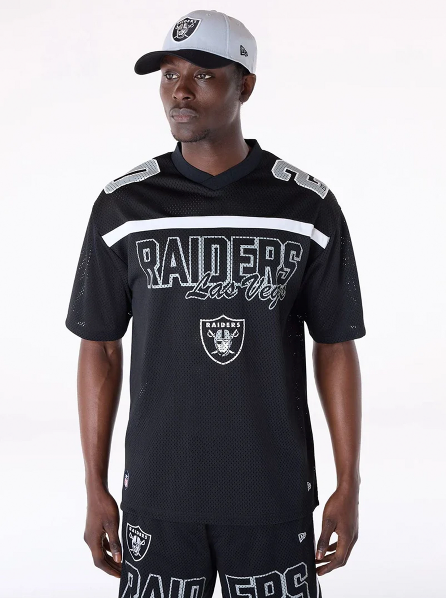 Las Vegas Raiders NFL Mesh Black T-Shirt