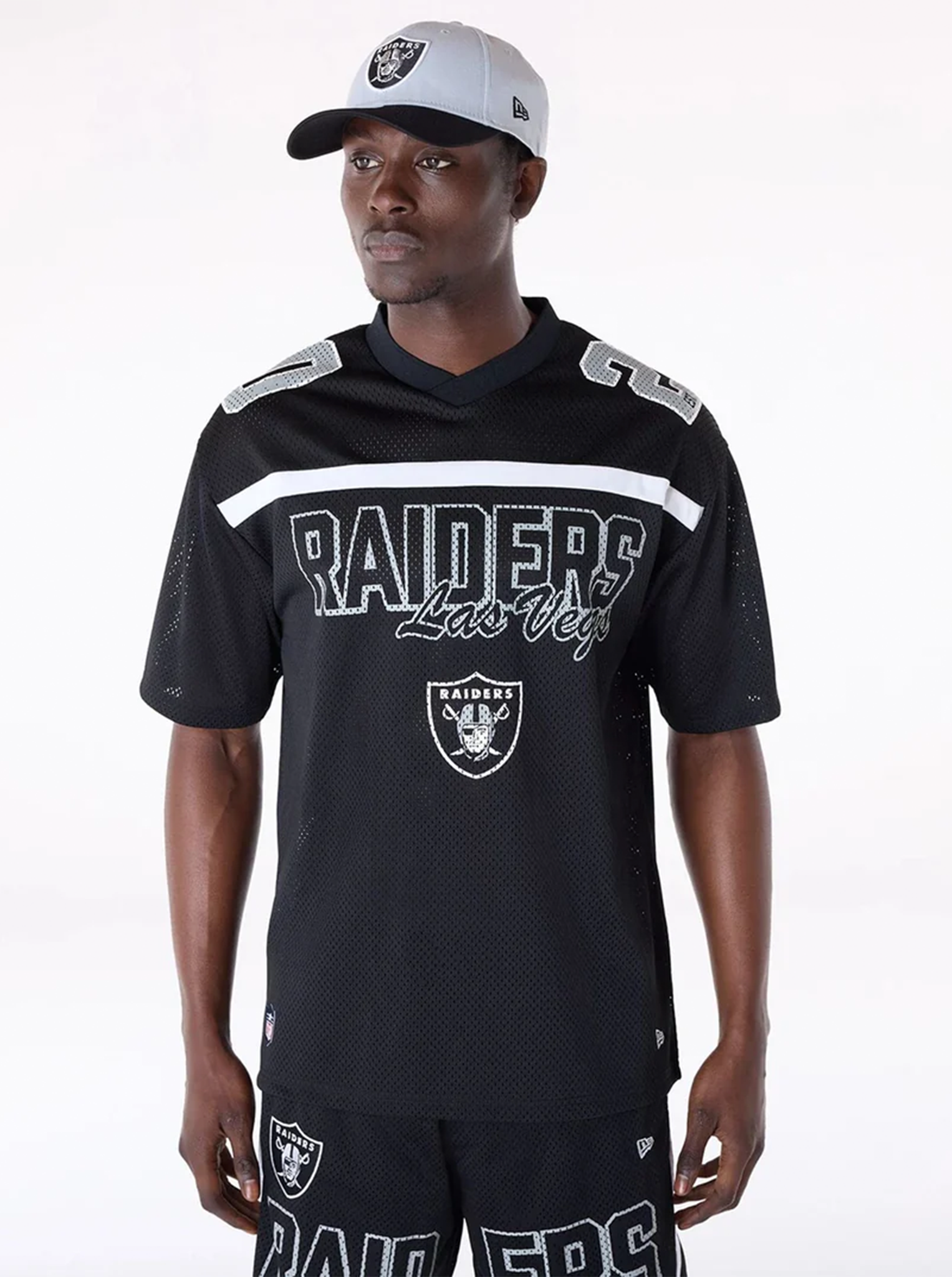 Las Vegas Raiders NFL Mesh Black T-Shirt