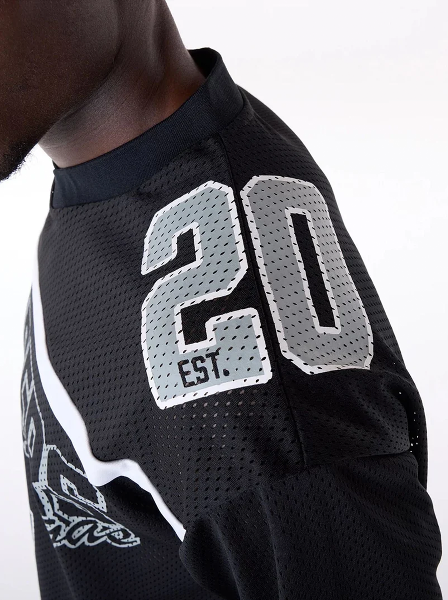 Las Vegas Raiders NFL Mesh Black T-Shirt