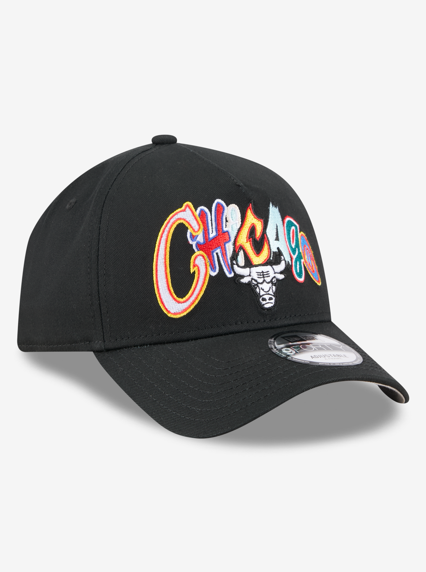 940 A-Frame Multi Letter Chicago Bulls Snapback Cap