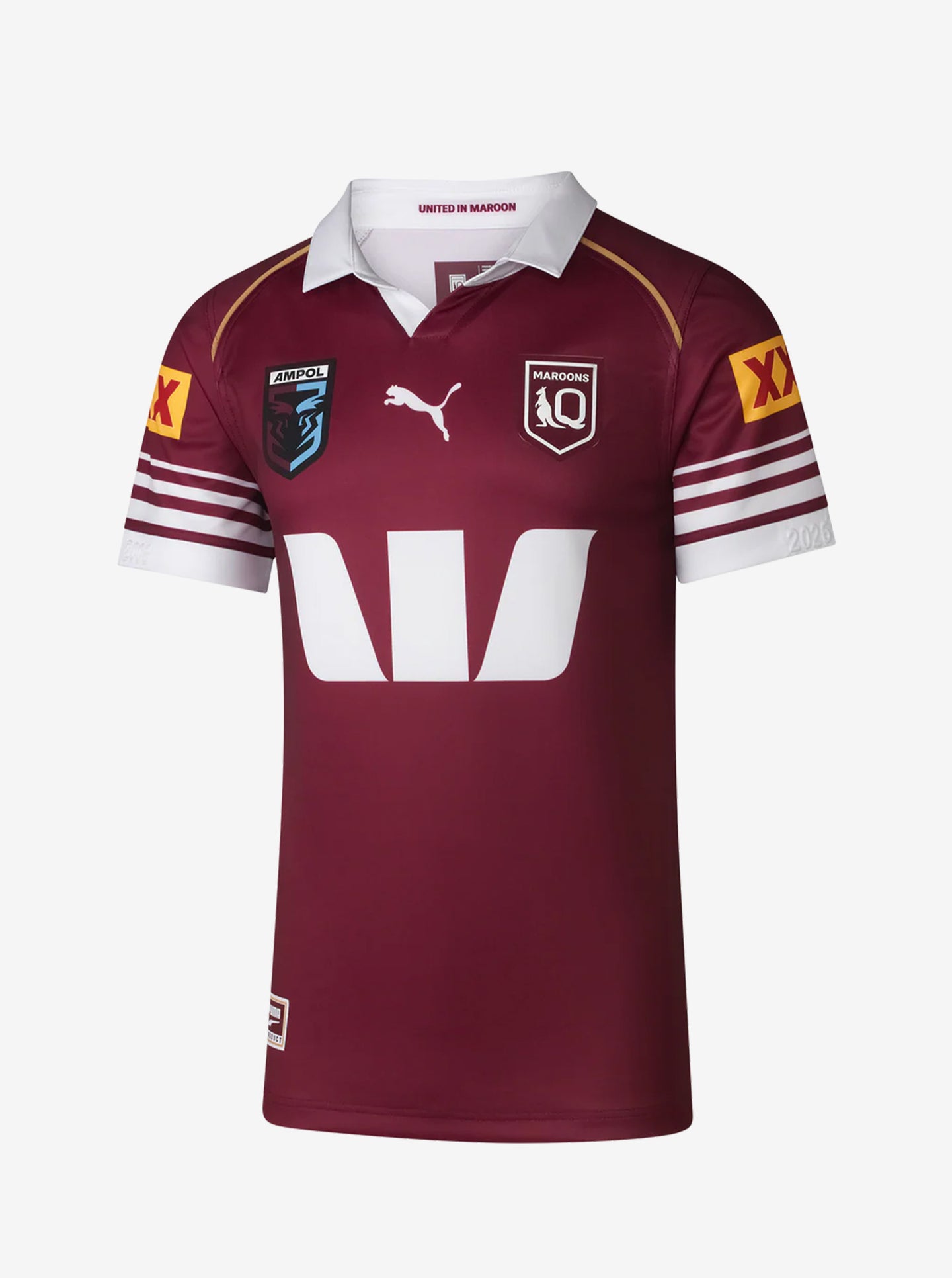 2026 Queensland Maroons Replica Home Jersey