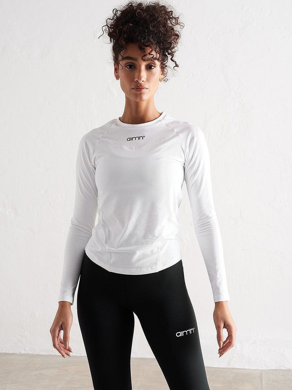 White Soft Basic Long Sleeve Tee