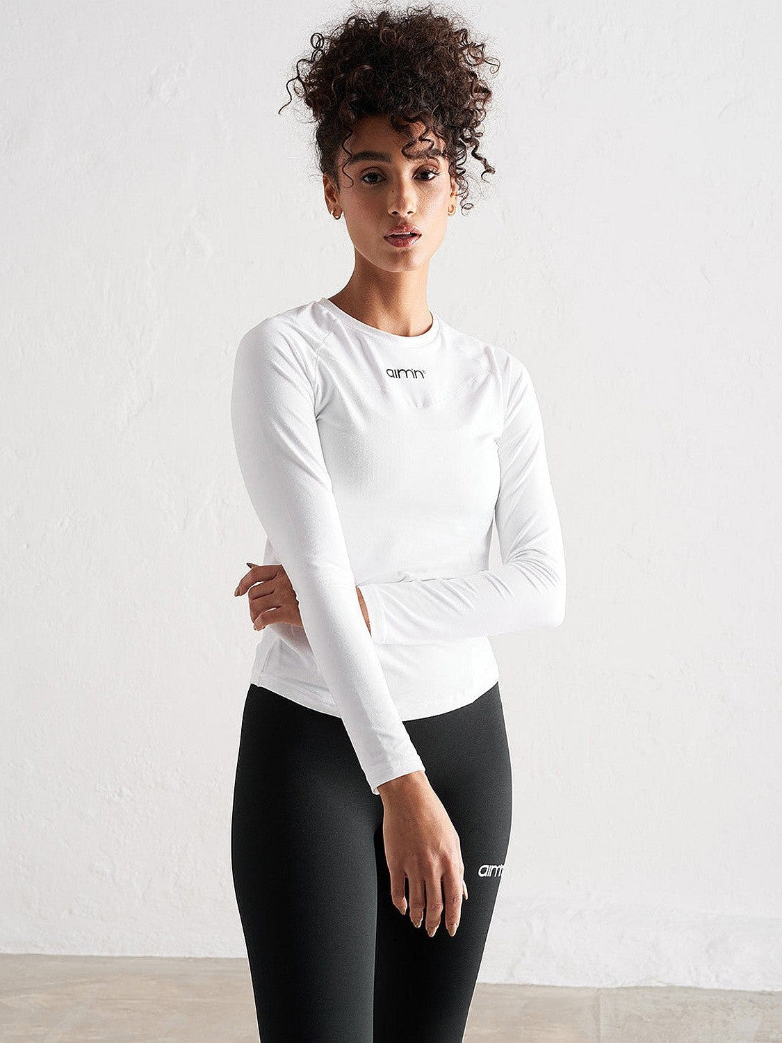 White Soft Basic Long Sleeve Tee