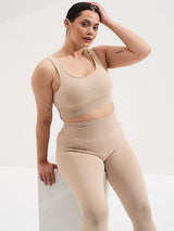 Sand Washed Ribbed Seamless Bra