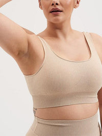 Sand Washed Ribbed Seamless Bra