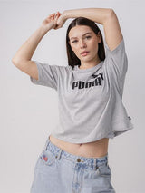 Essential Cropped Logo Tee
