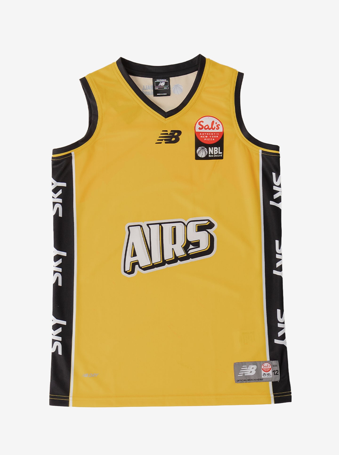 NZNBL Taranaki Airs Home Singlet Youth