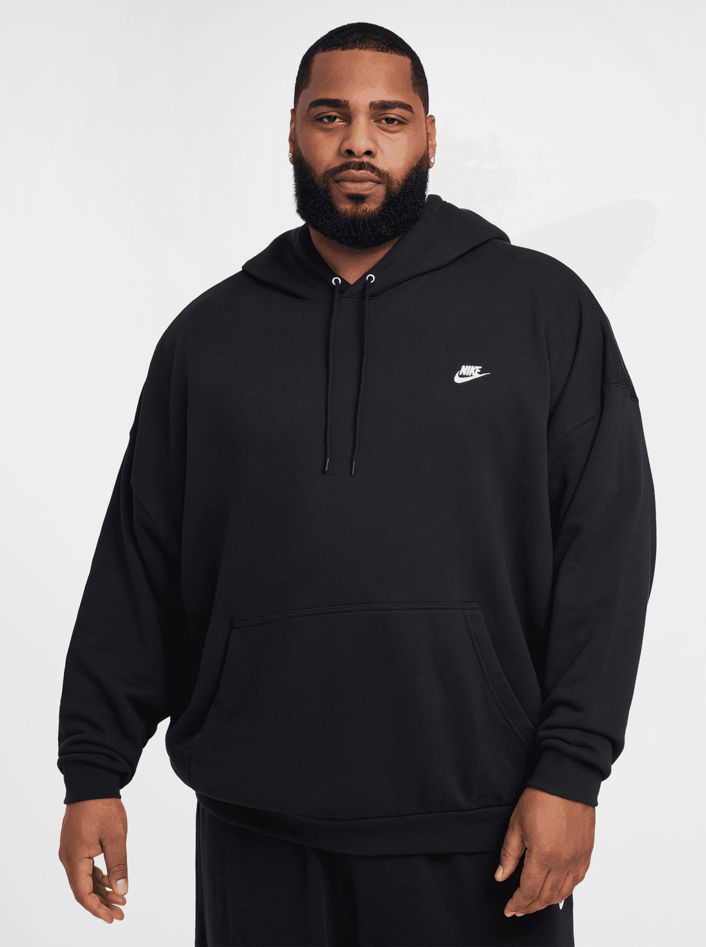 French Terry Oversized Pullover Hoodie