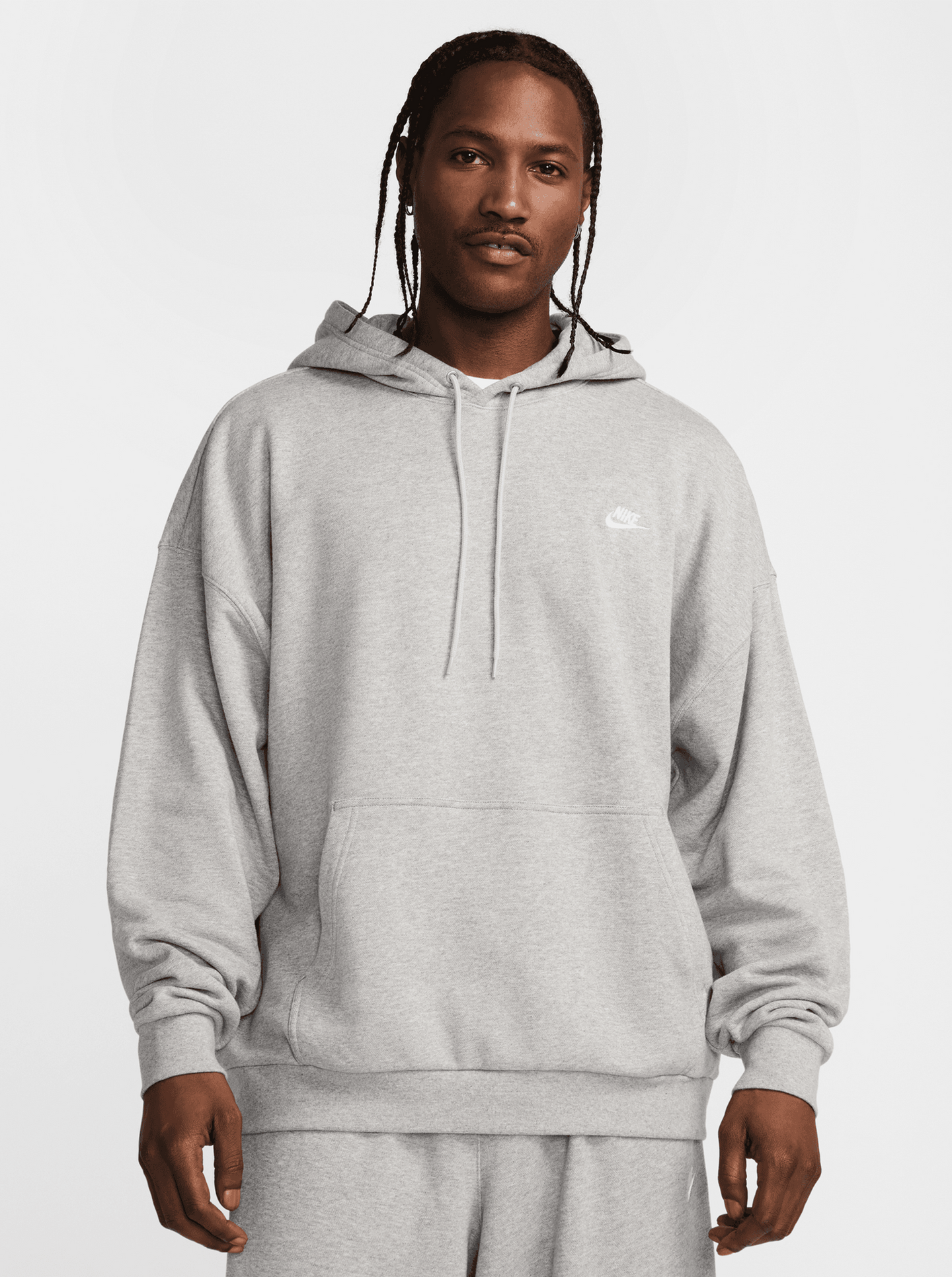French Terry Oversized Pullover Hoodie