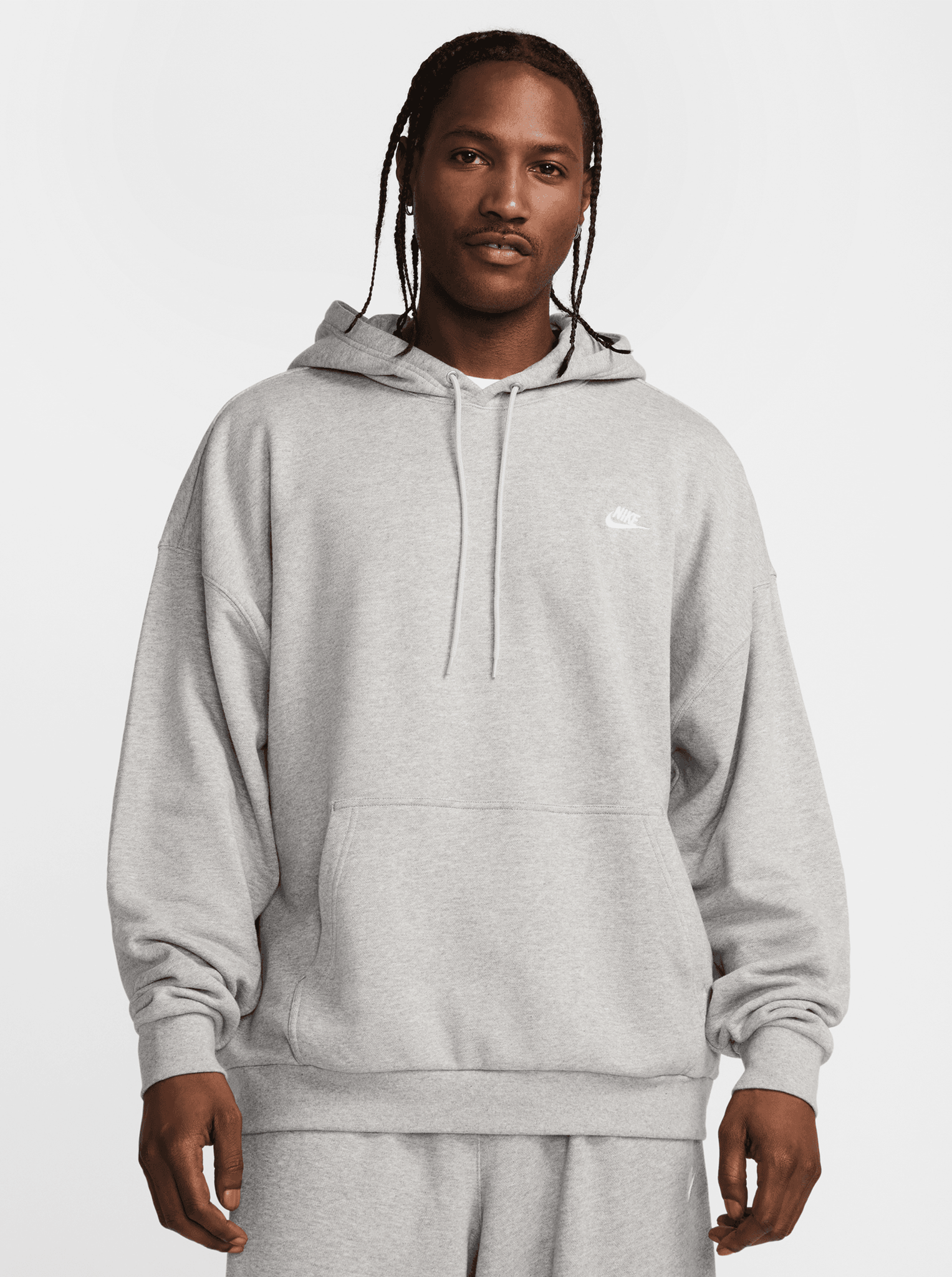 French Terry Oversized Pullover Hoodie