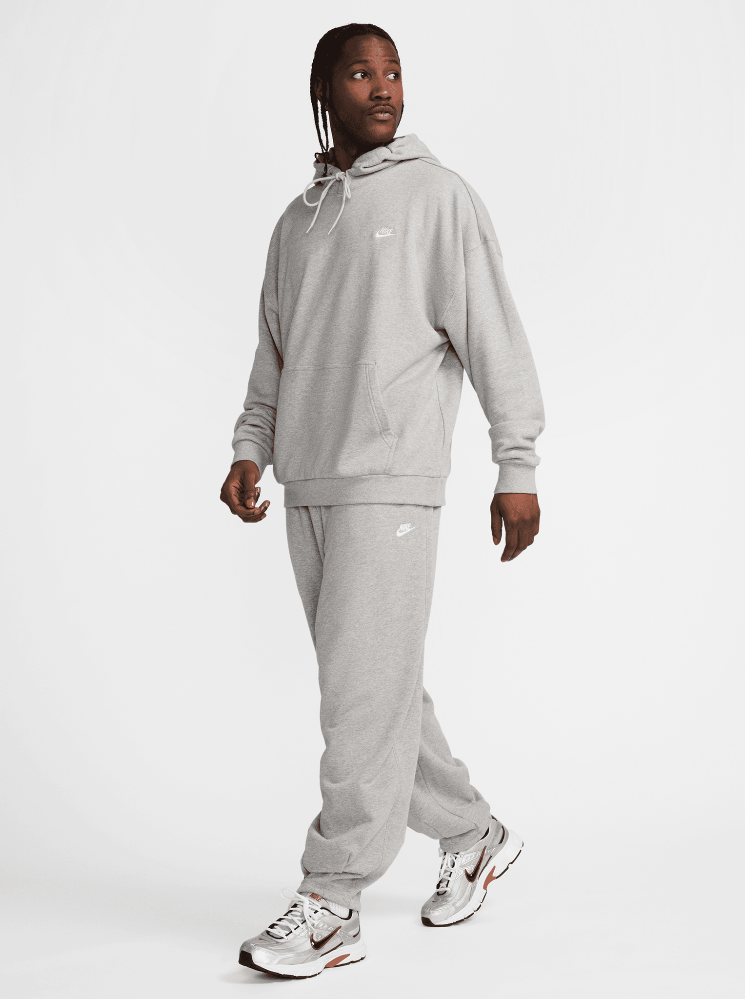French Terry Oversized Pullover Hoodie