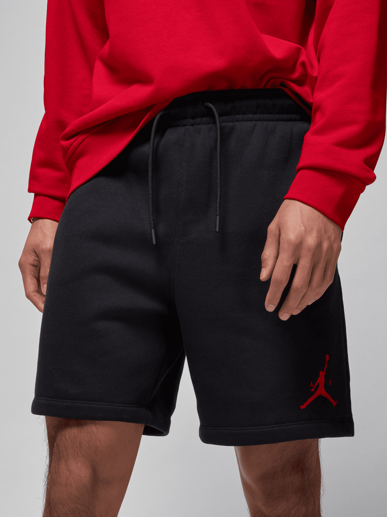 jordan jumpman fleece shorts red