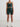Deep Emerald Ribbed Performance Midi Biker Shorts