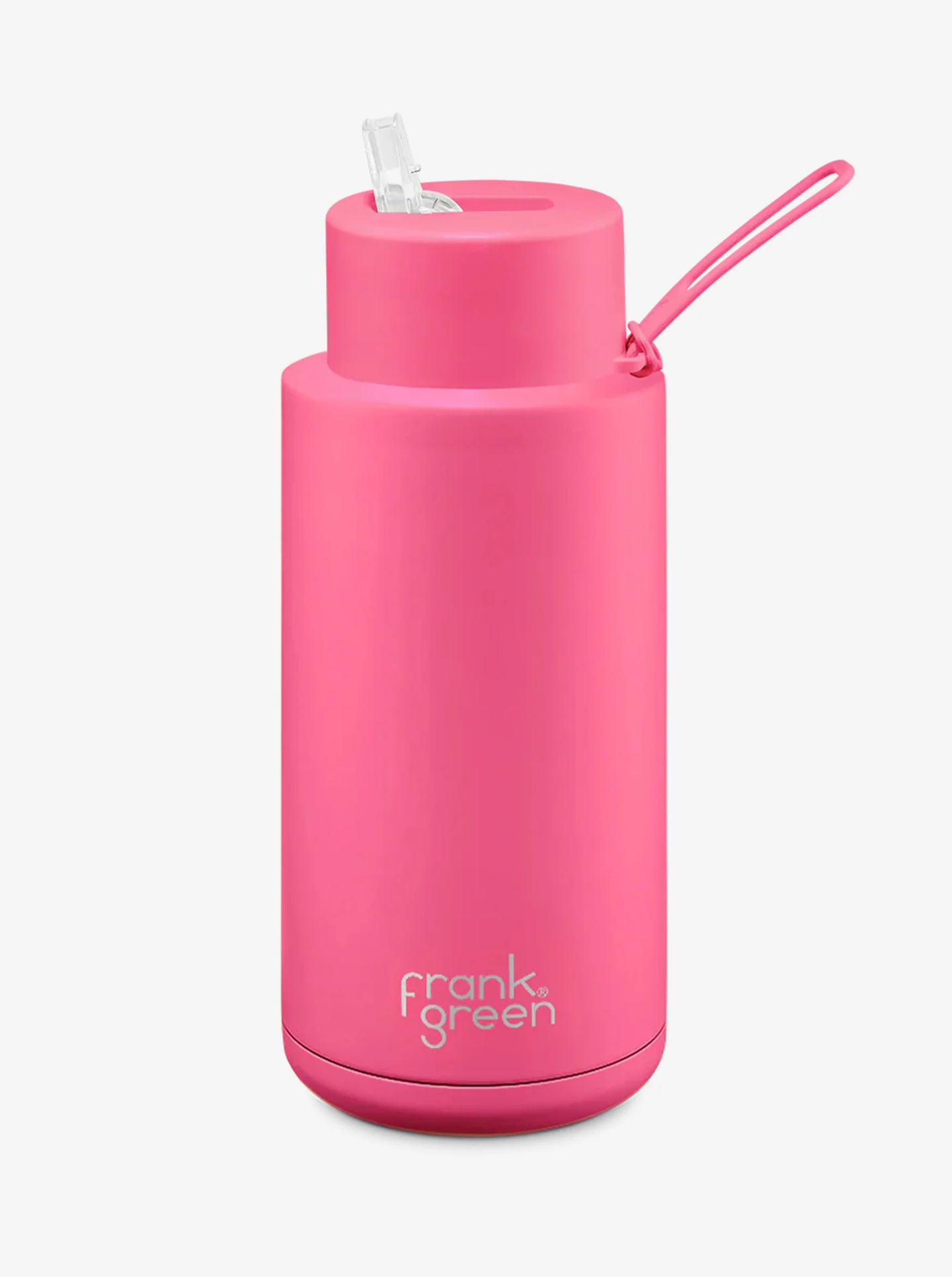 Ceramic Reusable Bottle Neon Pink 34oz