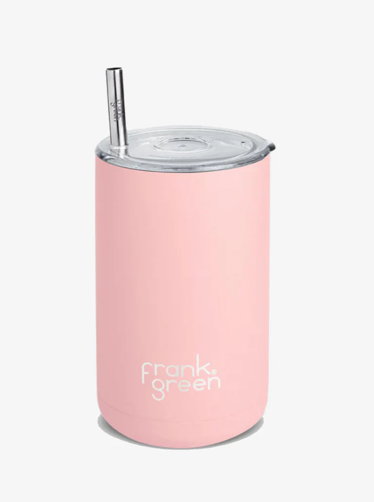 Iced Coffee Cup with Straw Blushed