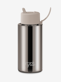 Ceramic Reusable Bottle with Flip Straw 34oz