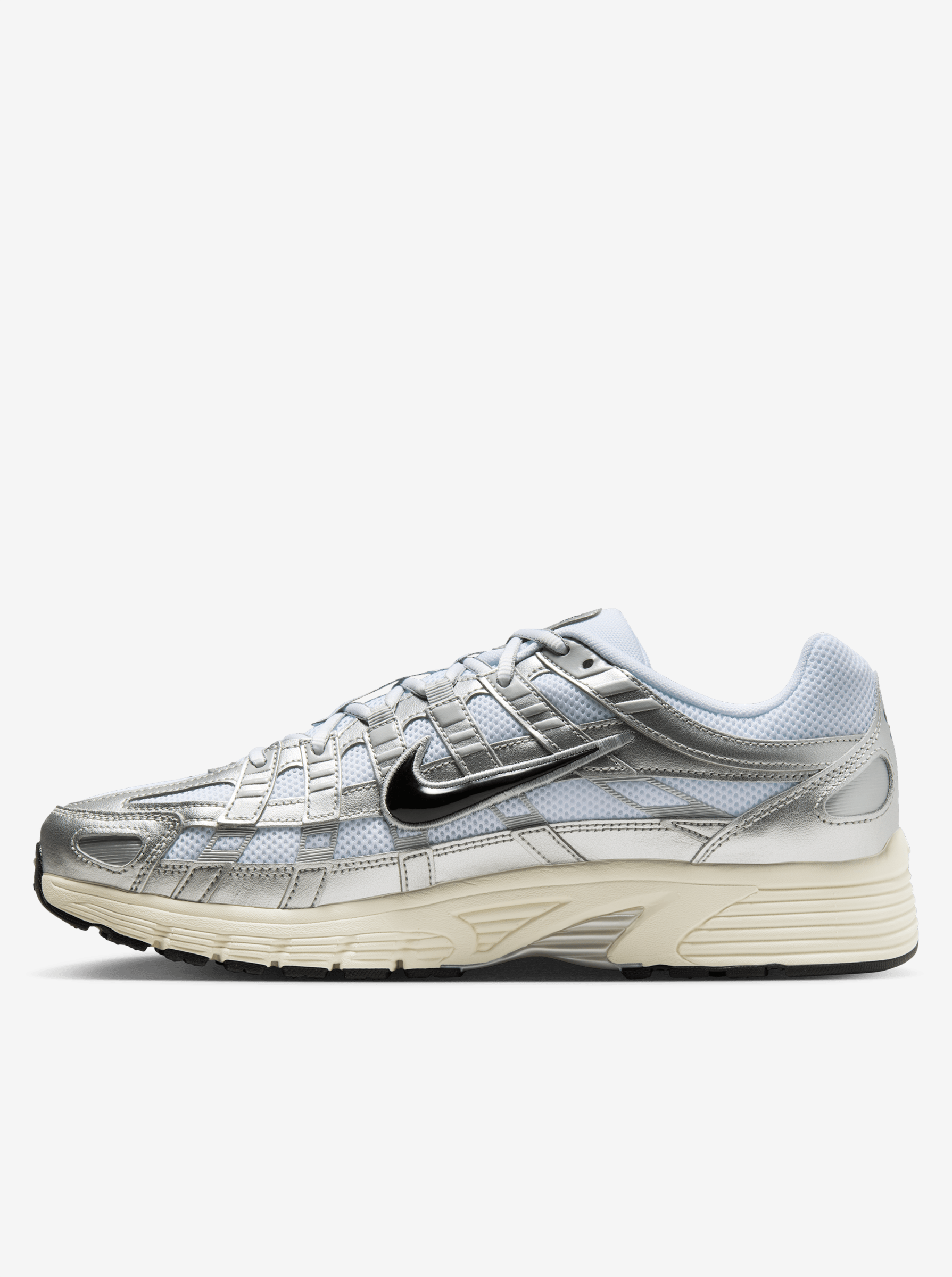 Nike M P-6000 - White/Black-Metallic Silver-Flt Silver