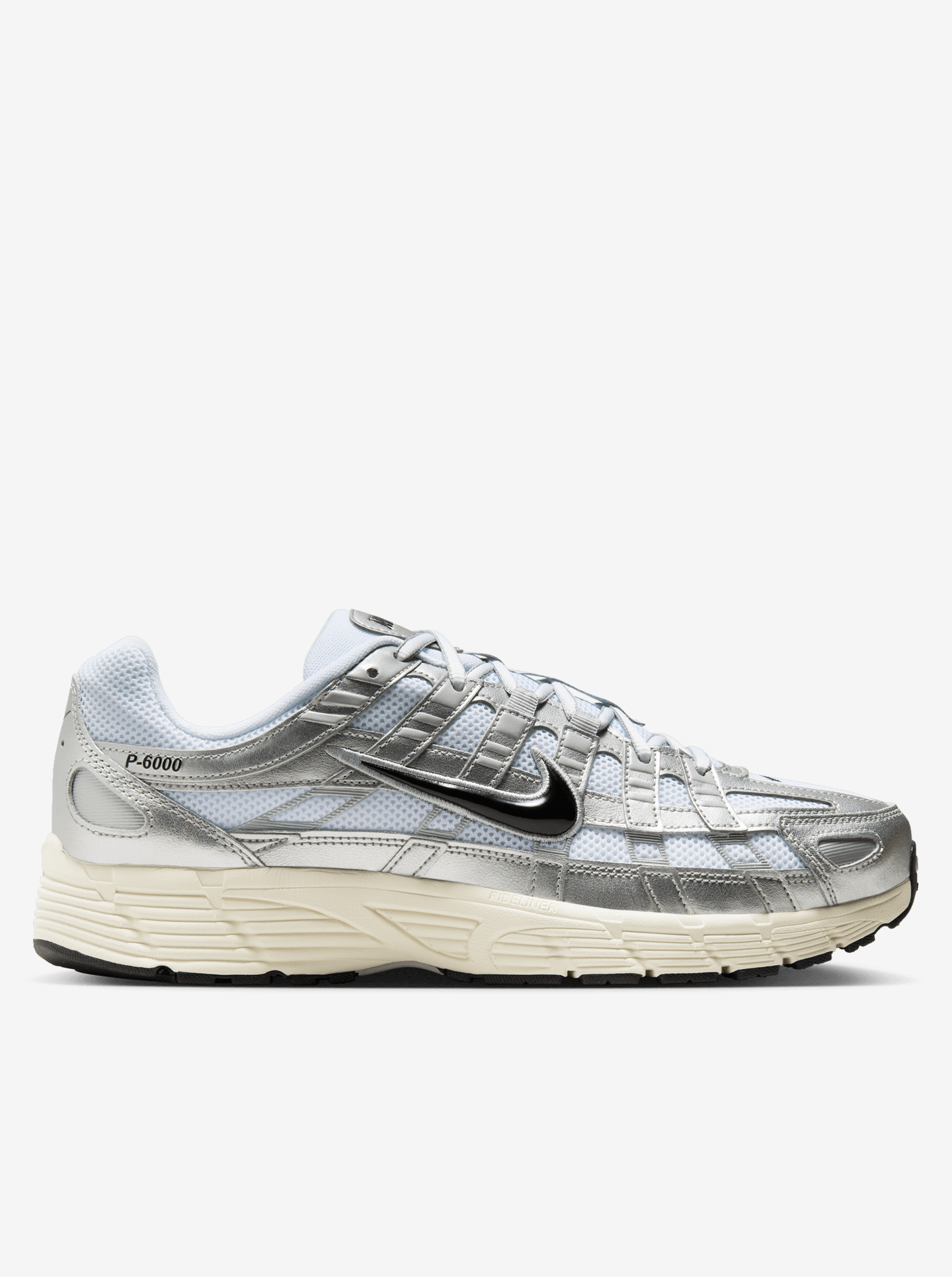 Nike M P-6000 - White/Black-Metallic Silver-Flt Silver