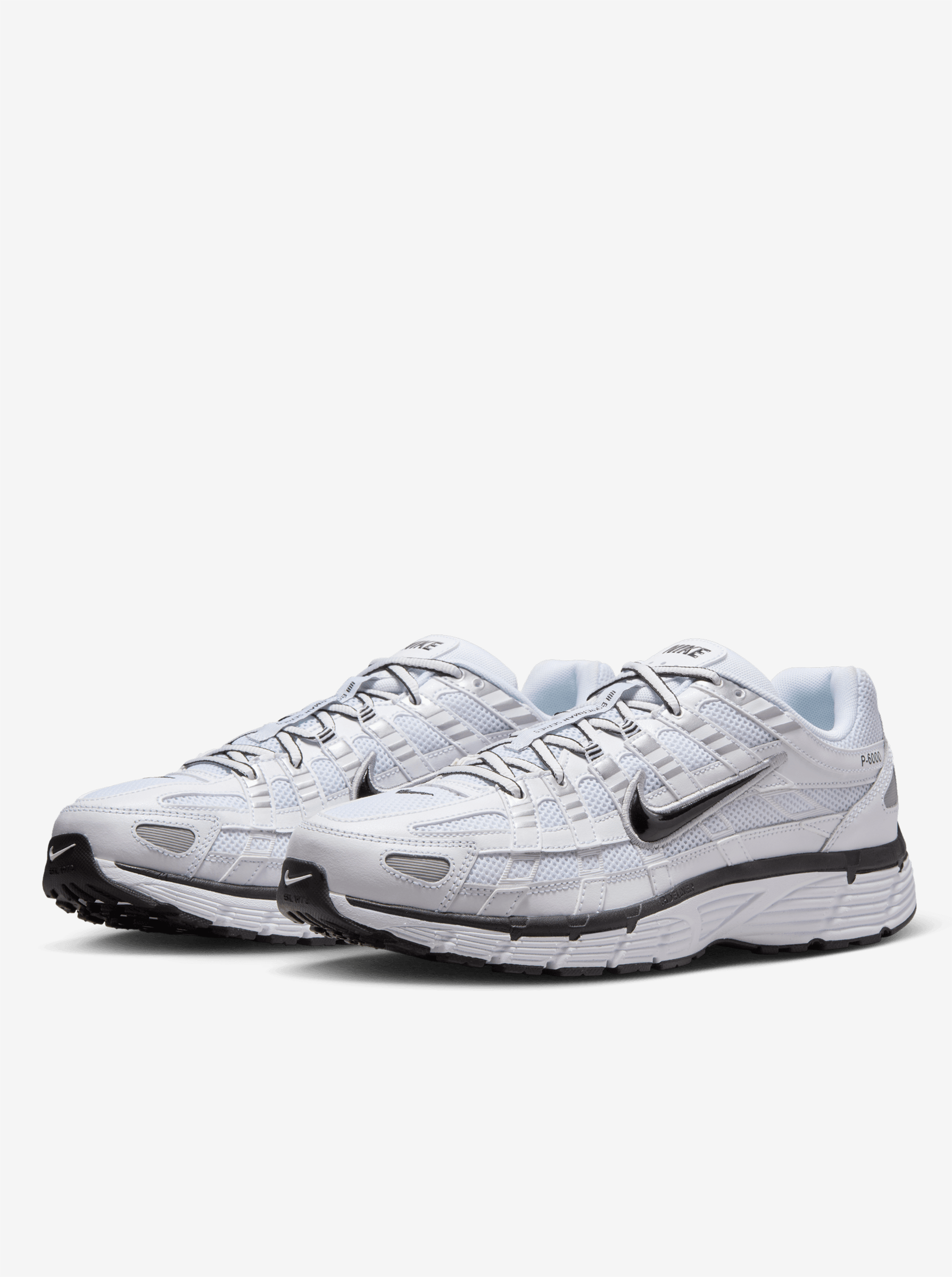 Nike M P-6000 - White/Black-Metallic Silver-Black
