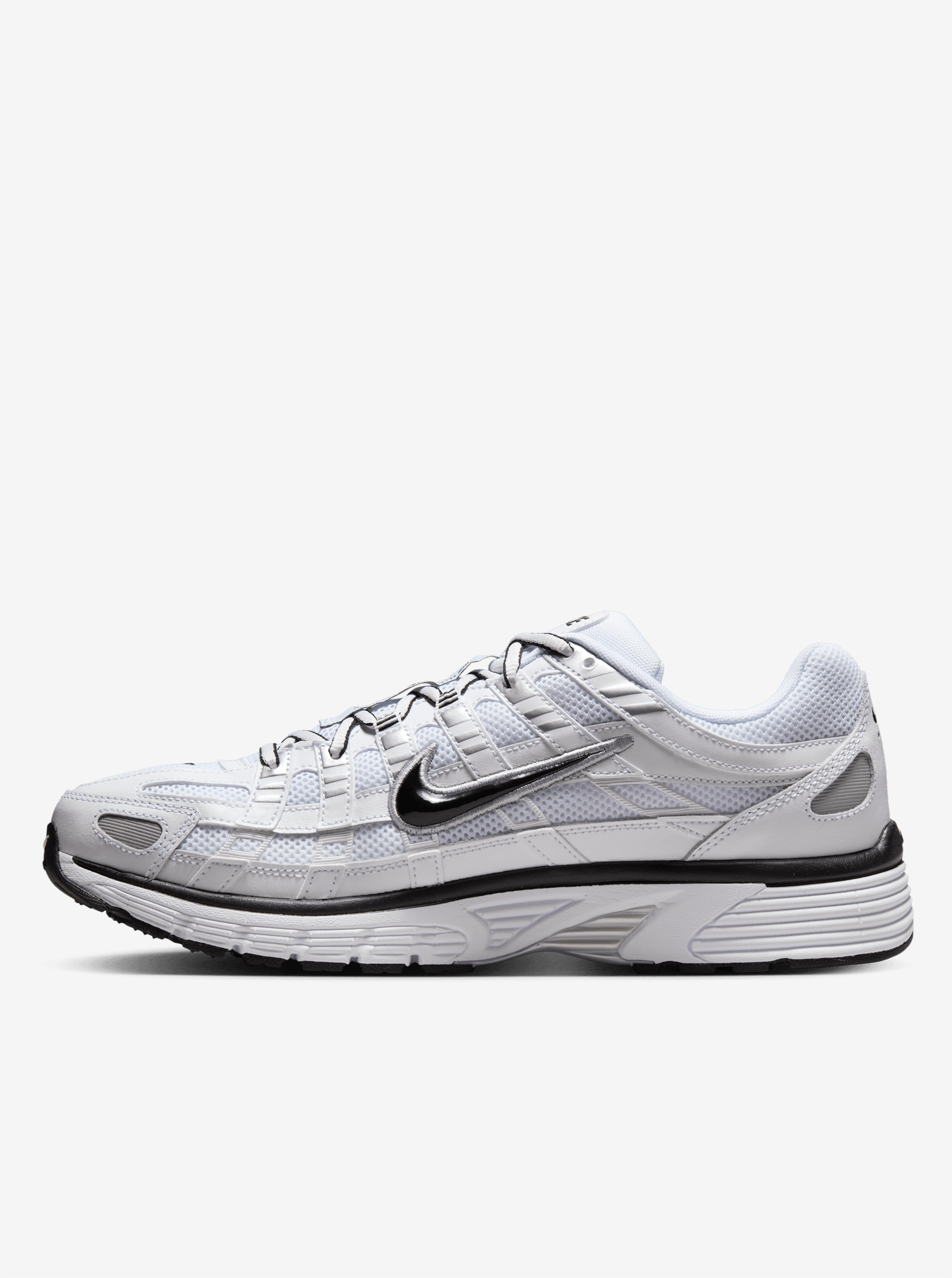 Nike M P-6000 - White/Black-Metallic Silver-Black