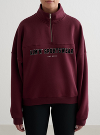 Varsity Half Zip Sweat