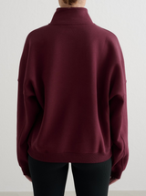 Varsity Half Zip Sweat