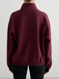 Varsity Half Zip Sweat