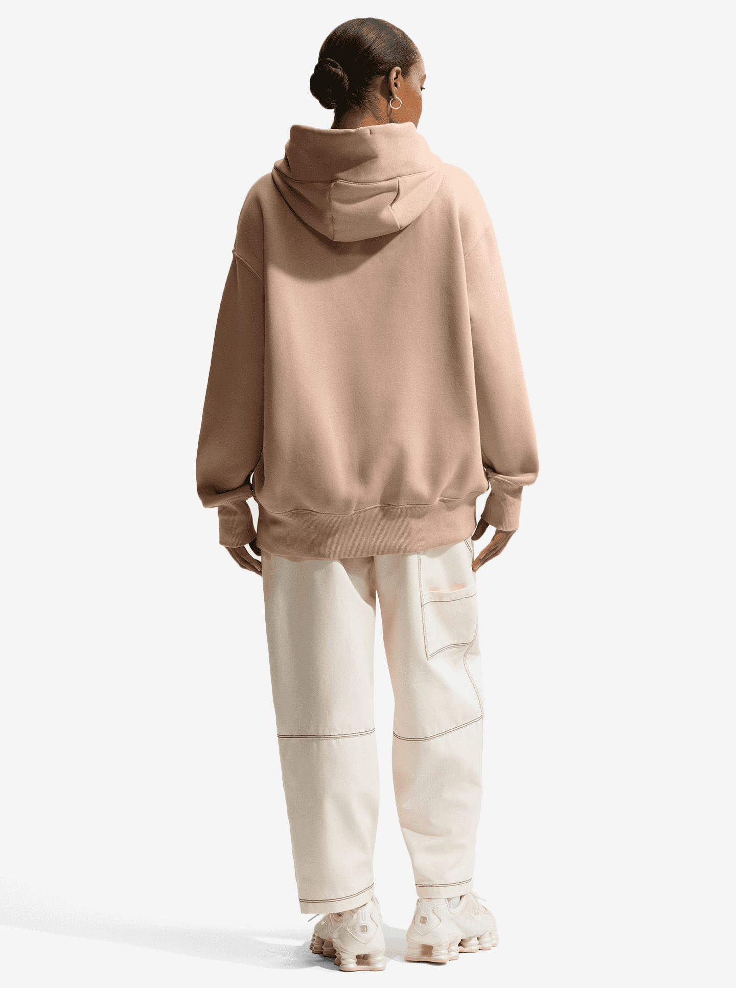 Nike W NSW Phnx FLC OS PO Hoodie - Linen/Sail