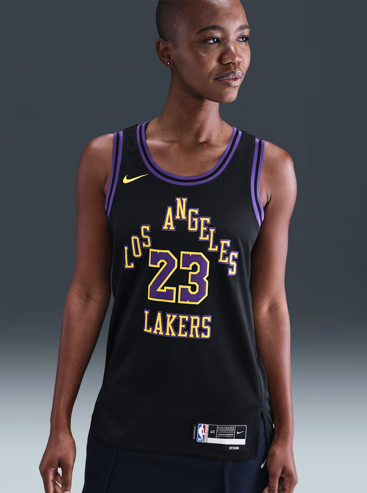 Lebron James Los Angeles Lakers City Edition Swingman Jersey