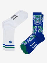 NZ Warriors Sneaker Sock 2 Pack