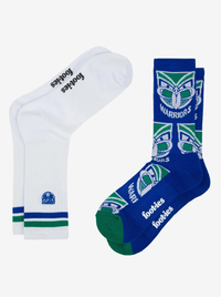 NZ Warriors Sneaker Sock 2 Pack