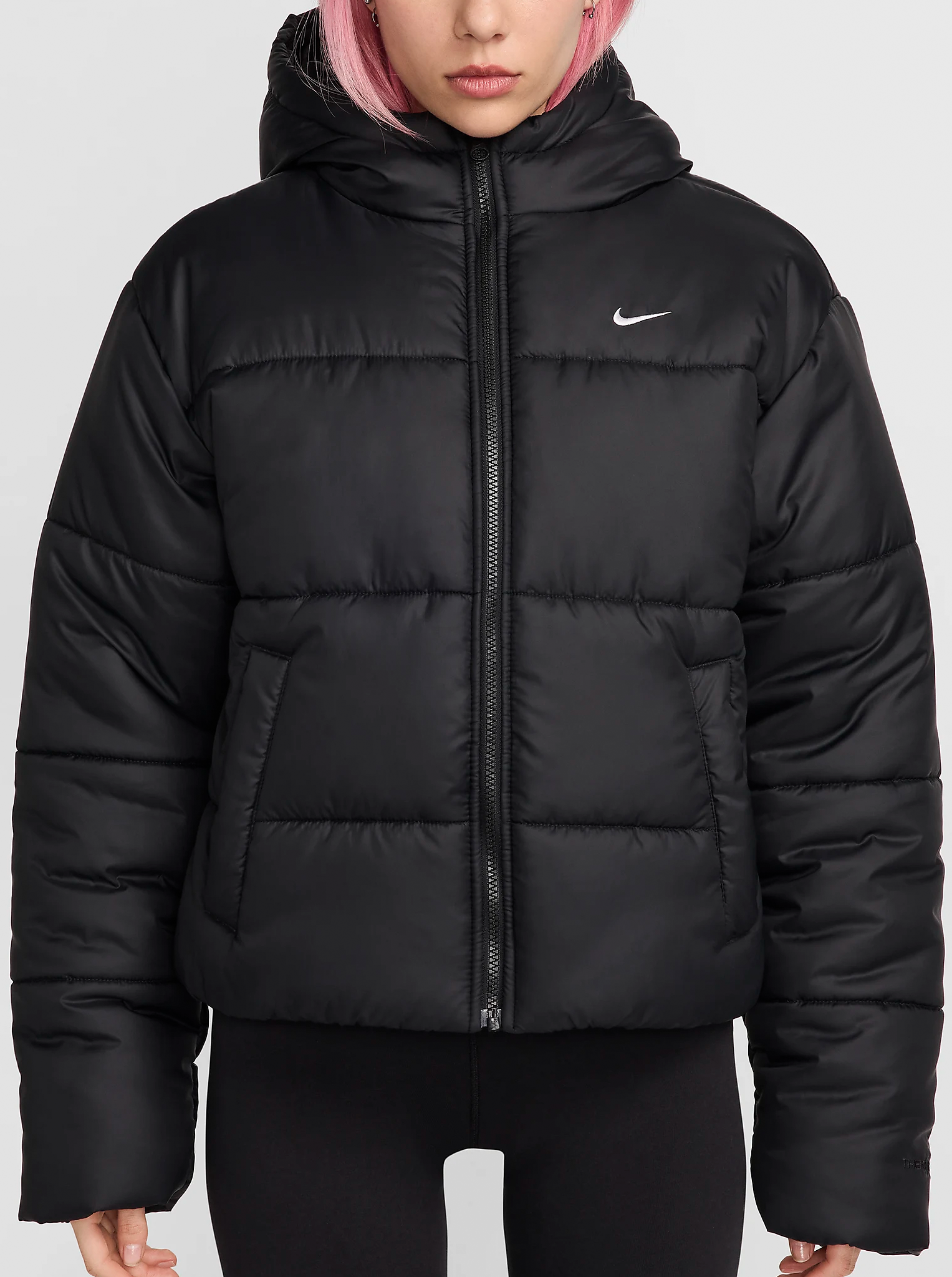 nike classic padded jacket with hood