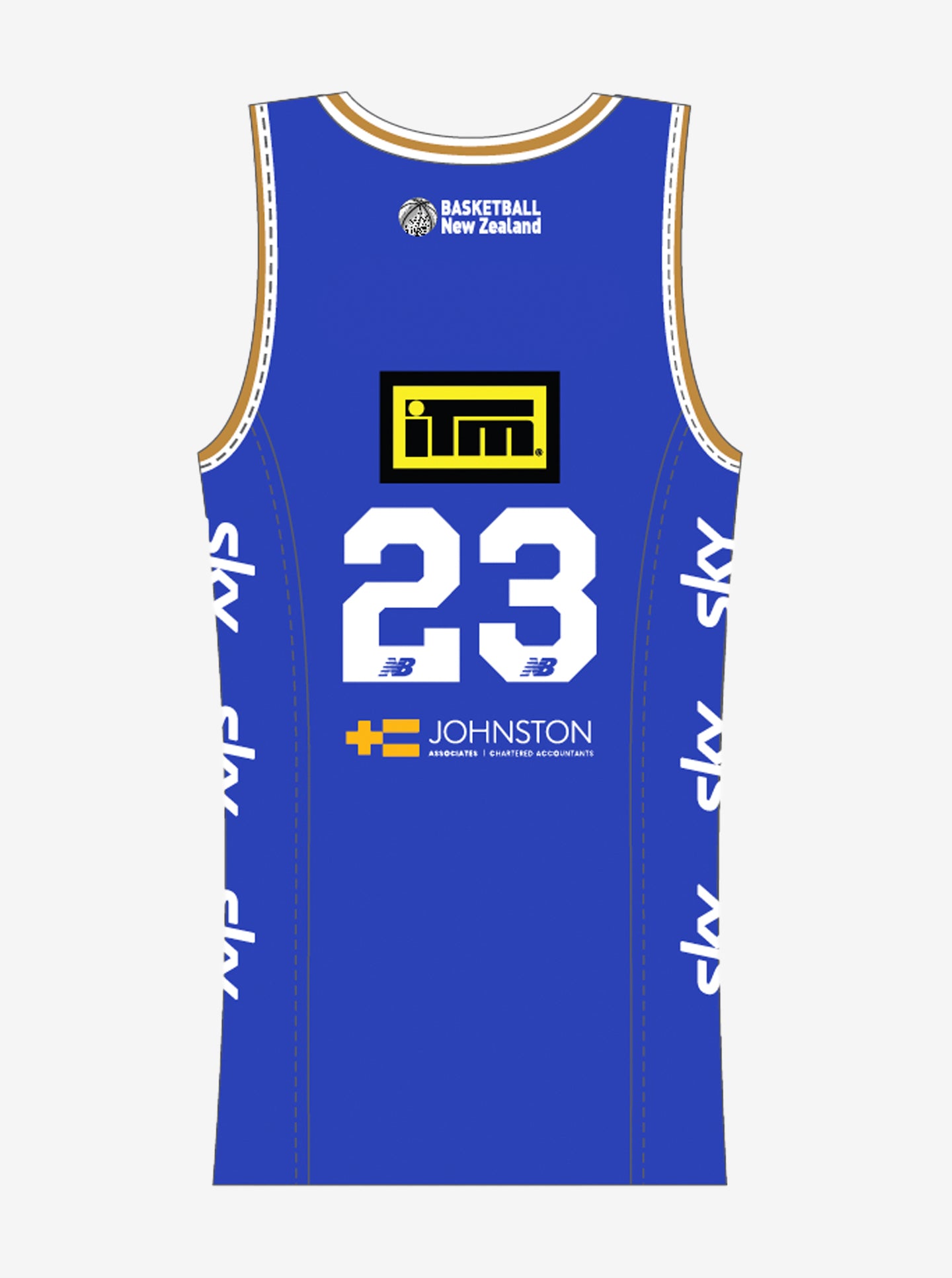 NZNBL Nelson Giants Home Singlet Mens
